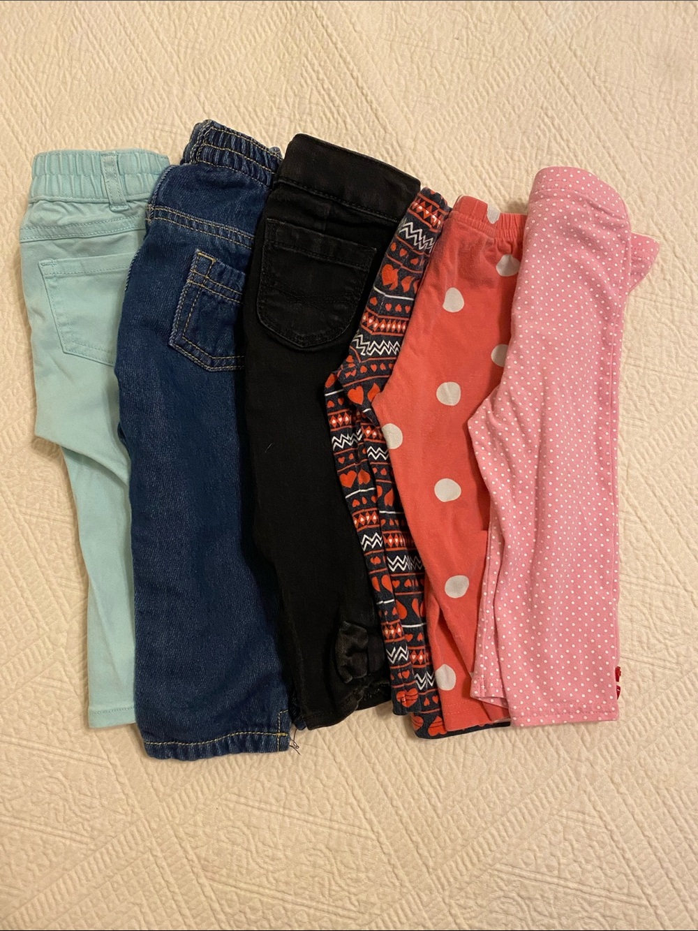 Baby pants & leggings - set of 6